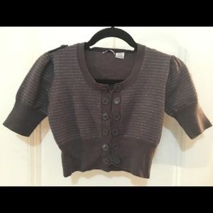 Ben Sherman Crop Grey/blue and Silver Sweater..
